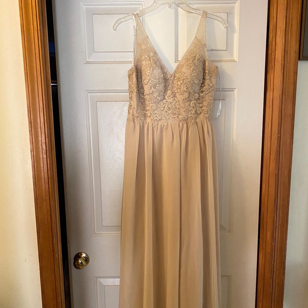 Lace Champagne Dress